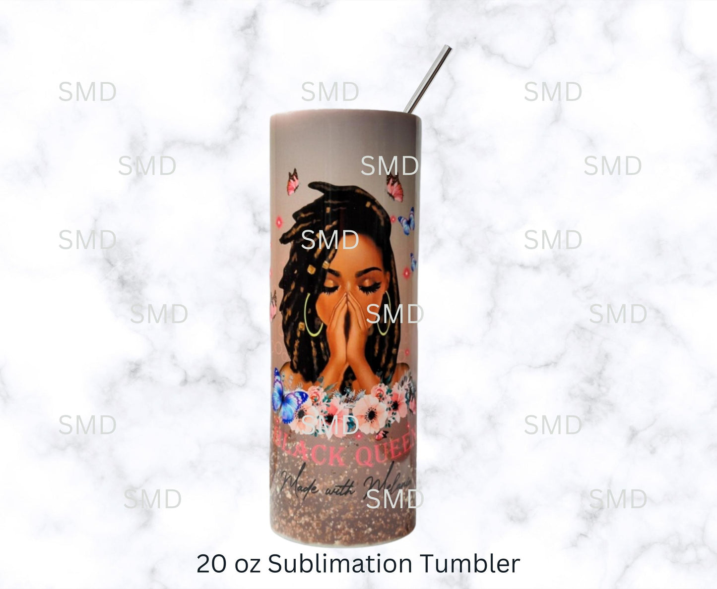 20 oz Loc'd Queen Tumbler